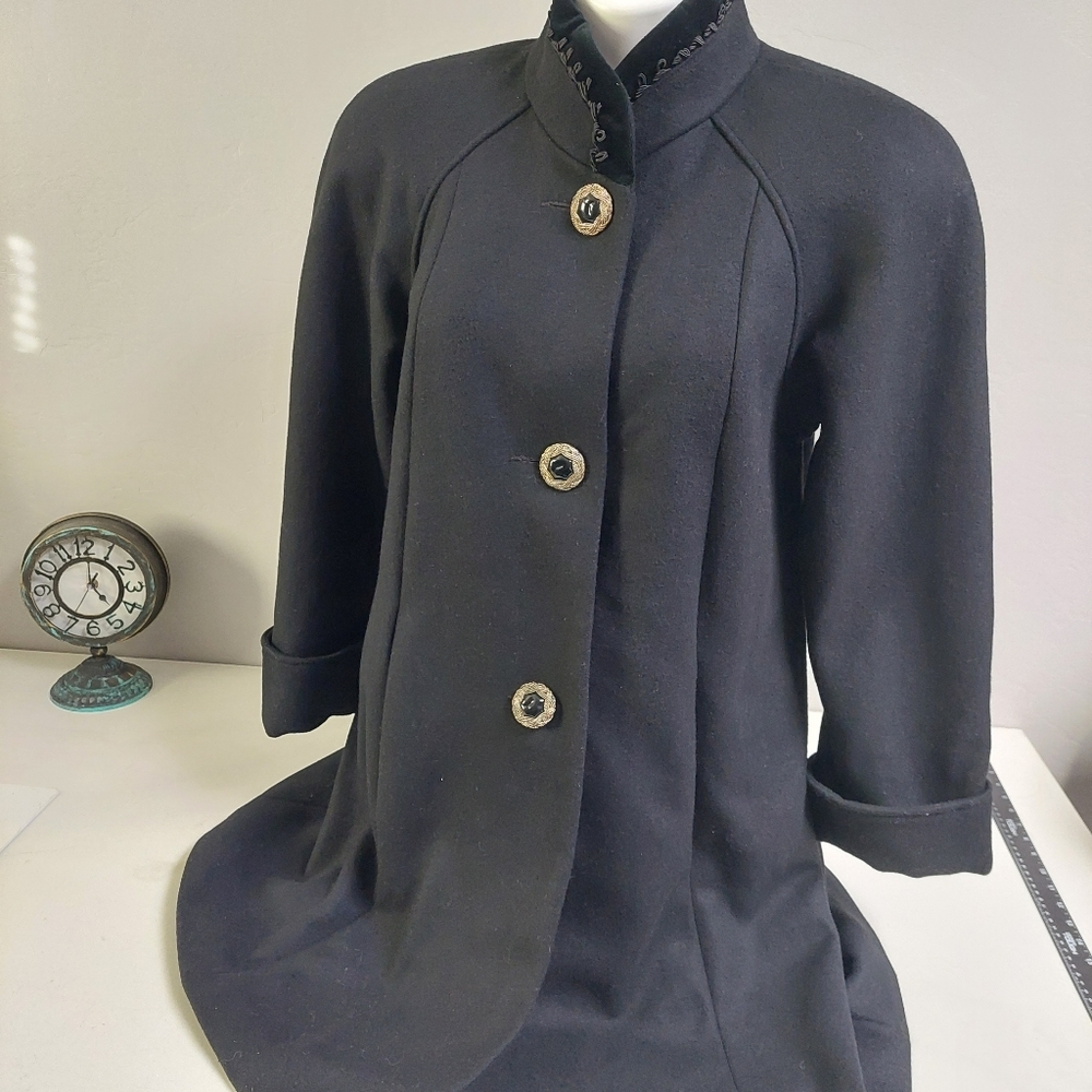 Worthington Vintage Long Sleeve Wool Long Coat